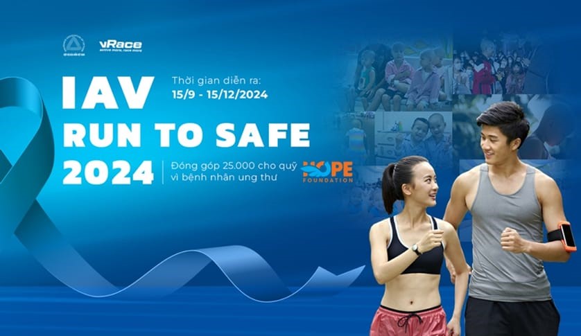 Giải chạy bộ/đi bộ trực tuyến – IAV RUN TO SAFE 2024